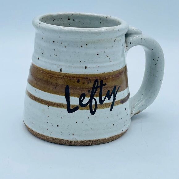 LEFTY Clay in Mind Pottery Studio Art Coffee Tea Mug - Picture 1 of 8